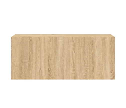 Mueble para TV de pared roble Sonoma 100x30x41 cm