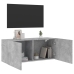 Mueble para TV de pared gris hormigón 100x30x41 cm