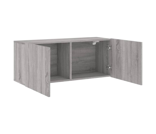 Mueble para TV de pared gris Sonoma 100x30x41 cm