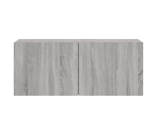 Mueble para TV de pared gris Sonoma 100x30x41 cm