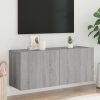 Mueble para TV de pared gris Sonoma 100x30x41 cm