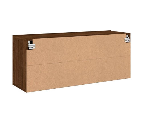 Mueble para TV de pared roble marrón 100x30x41 cm