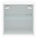 vidaXL Muebles de TV de pared con luces LED 2 uds blanco 30x28,5x30 cm