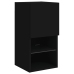 Mueble para TV con luces LED negro 30,5x30x60 cm