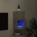 Mueble para TV con luces LED gris hormigón 30,5x30x60 cm