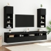 Mueble para TV con luces LED negro 30,5x30x90 cm