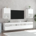 Mueble para TV con luces LED blanco 40,5x30x60 cm