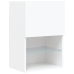 Muebles de TV con luces LED 2 uds blanco 40,5x30x60 cm