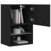 Mueble para TV con luces LED negro 40,5x30x60 cm