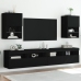 Muebles de TV con luces LED 2 uds negro 40,5x30x60 cm