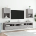 Mueble para TV con luces LED gris Sonoma 40,5x30x60 cm