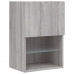 Mueble para TV con luces LED gris Sonoma 40,5x30x60 cm