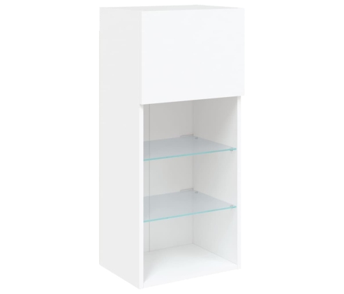 Mueble para TV con luces LED blanco 40,5x30x90 cm