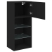 Mueble para TV con luces LED negro 40,5x30x90 cm