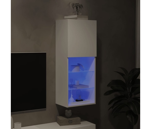 Mueble para TV con luces LED blanco 40,5x30x102 cm