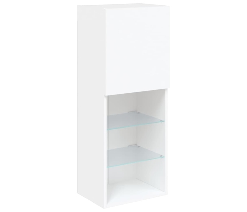 Mueble para TV con luces LED blanco 40,5x30x102 cm