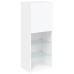 Mueble para TV con luces LED blanco 40,5x30x102 cm