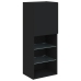 Mueble para TV con luces LED negro 40,5x30x102 cm