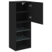 Mueble para TV con luces LED negro 40,5x30x102 cm