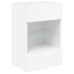 Mueble de TV de pared con luces LED blanco 40x30x60,5 cm