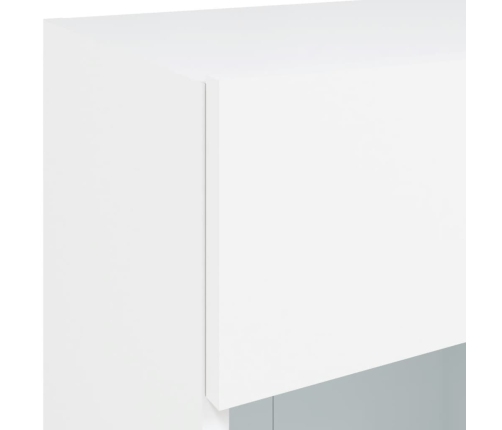 Mueble de TV de pared con luces LED blanco 40x30x60,5 cm