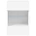 Mueble de TV de pared con luces LED blanco 40x30x60,5 cm