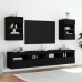 vidaXL Mueble de TV de pared con luces LED negro 40x30x60,5 cm