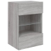 Mueble de TV de pared con luces LED gris Sonoma 40x30x60,5 cm