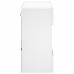 Mueble de TV de pared con luces LED blanco 58,5x30x60,5 cm