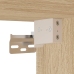 Mueble TV de pared con luces LED roble Sonoma 78,5x30x60,5 cm