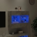 Mueble TV de pared con luces LED gris hormigón 78,5x30x60,5 cm