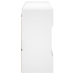 Mueble de TV de pared con luces LED blanco 98,5x30x60,5 cm