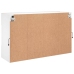 Mueble de TV de pared con luces LED blanco 98,5x30x60,5 cm