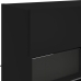 Mueble de TV de pared con luces LED negro 98,5x30x60,5 cm