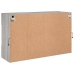 Mueble de TV de pared con luces LED gris Sonoma 98,5x30x60,5 cm