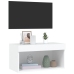 Mueble para TV con luces LED blanco 60x30x30 cm