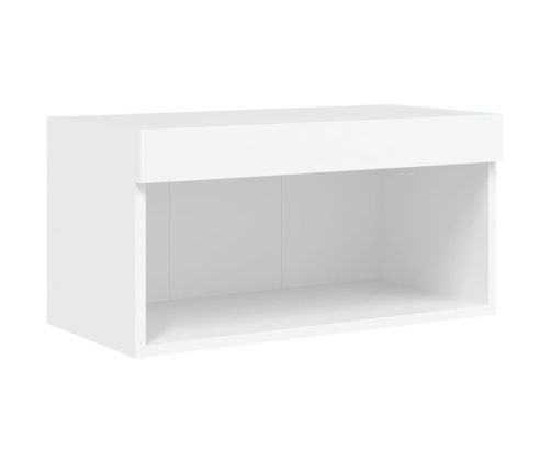 Mueble para TV con luces LED blanco 60x30x30 cm