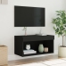 Mueble para TV con luces LED negro 60x30x30 cm