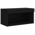 Mueble para TV con luces LED negro 60x30x30 cm