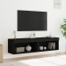 Muebles para TV con luces LED 2 uds negro 60x30x30 cm