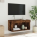 Mueble para TV con luces LED roble ahumado 60x30x30 cm