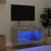 Mueble para TV con luces LED gris Sonoma 60x30x30 cm