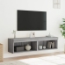 Muebles de TV con luces LED 2 uds gris Sonoma 60x30x30 cm