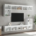 Mueble para TV con luces LED blanco 80x30x30 cm