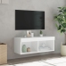 Mueble para TV con luces LED blanco 80x30x30 cm