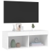 Mueble para TV con luces LED blanco 80x30x30 cm