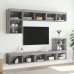 Mueble para TV con luces LED gris Sonoma 80x30x30 cm