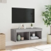 Mueble para TV con luces LED gris Sonoma 80x30x30 cm