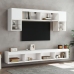 Mueble para TV con luces LED blanco 100x30x30 cm