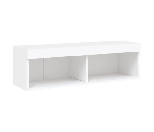 Mueble para TV con luces LED blanco 100x30x30 cm